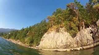 preview picture of video 'Lions Bay Cliff Jumping'
