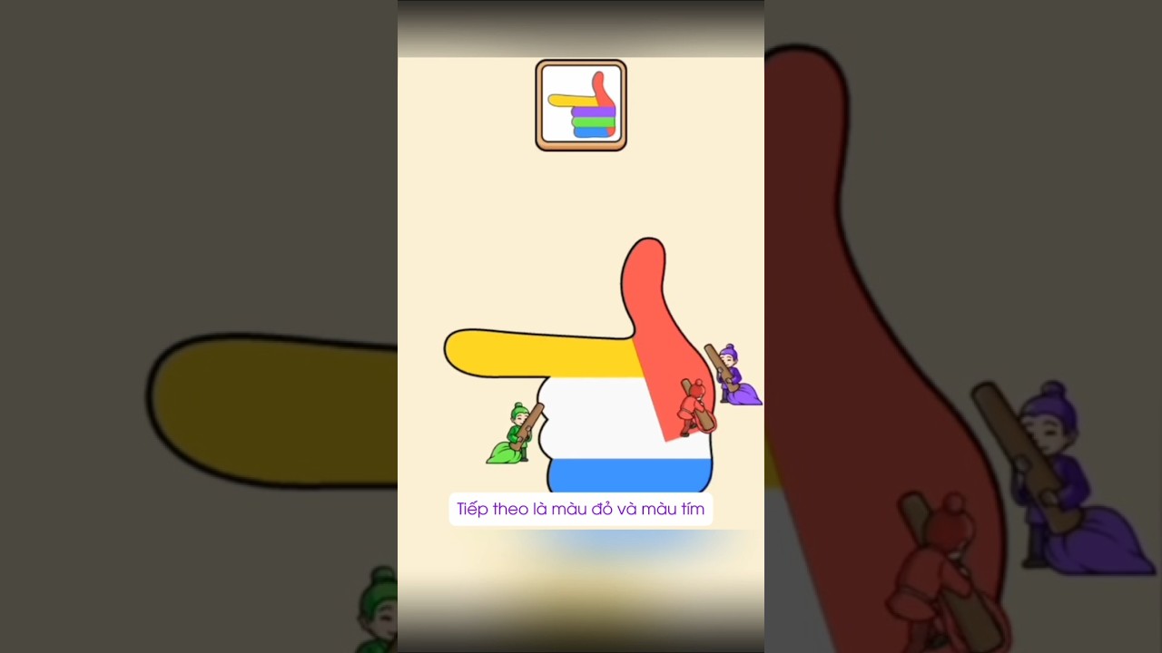 Giúp tô màu theo đúng thứ tự 200 IQ