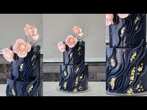 No Tools Needed! FONDANT RIBBON Cake! | Cake Trends | Cake Decorating Tutorial