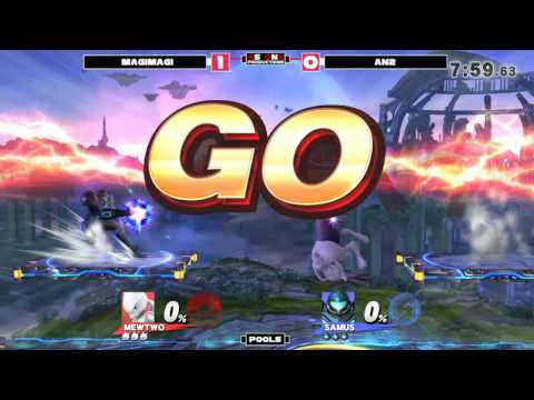 Sm4sh: CT2016 - MagiMagi (Mewtwo) Vs AN2 (Falco, Samus) - RR Pools