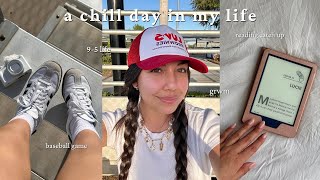 a chill work day in my life ⚾️❤️ | cook with me, baseball game, reading