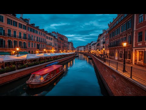 🍂 Evening Stroll Along Naviglio Grande, Milan — Autumn Walking Tour! 🏙️