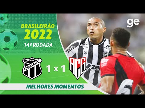 Gols e lances de Ceará x Atlético-GO