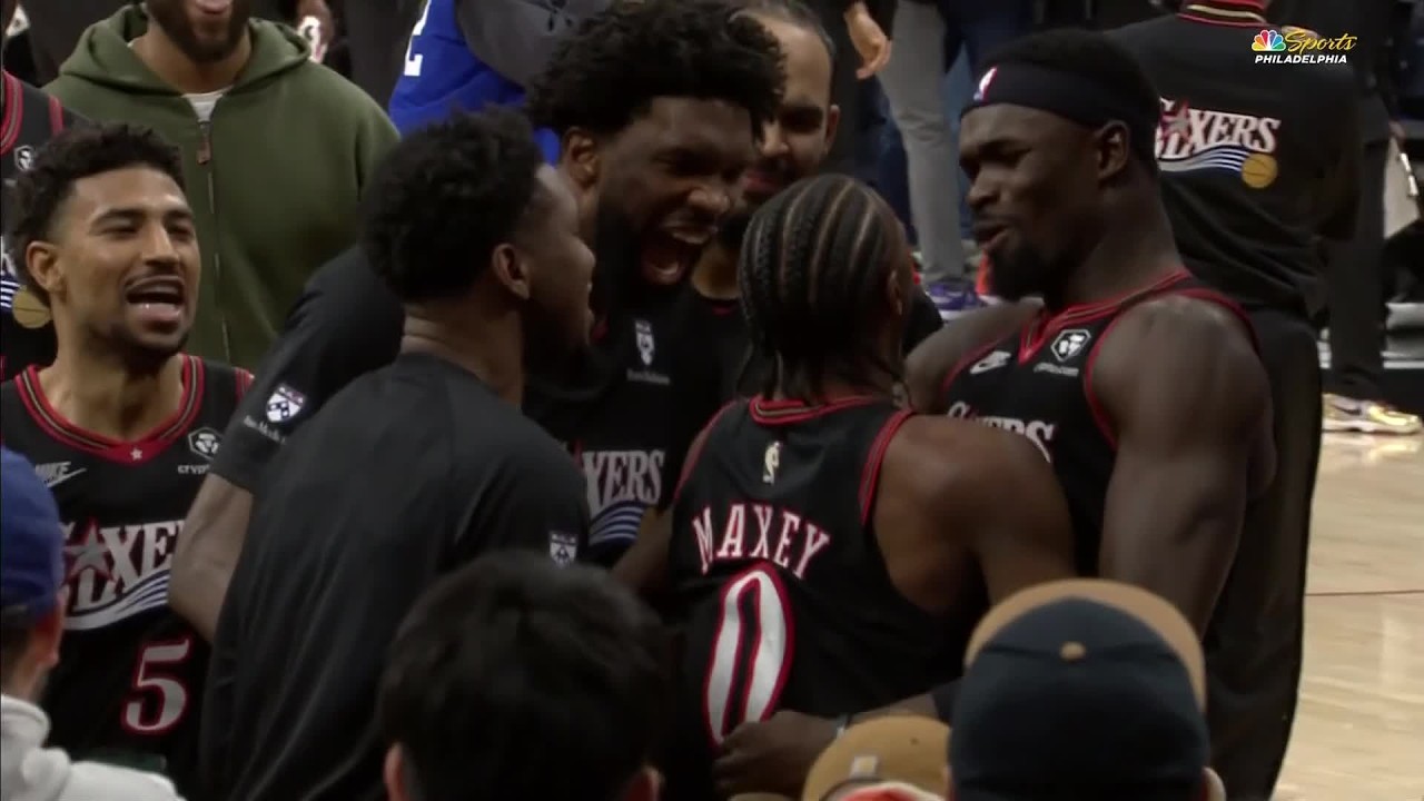 V.J. EDGECOMBE & TYRESE MAXEY WIN IT FOR 76ERS IN WILD SEQUENCE 🚨 | NBA on ESPN