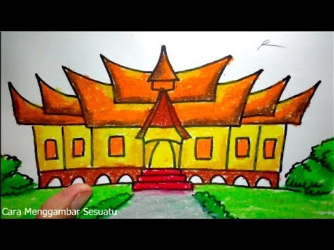 Cara Menggambar Rumah Adat Tongkonan Rumah Adat Indonesia