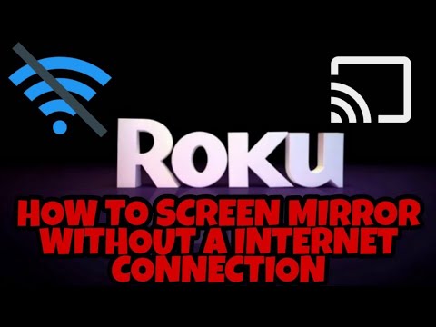 YouTube video about: Can you screen mirror without wifi roku?