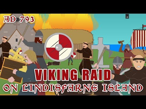 Viking Raid on Lindisfarne  (AD793)