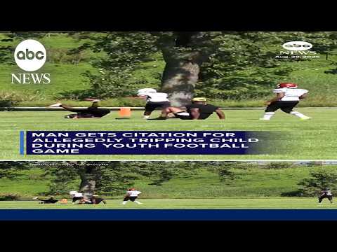 Man gets citation for allegedly tripping child during youth football game