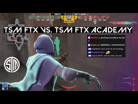 TSM FTX VS TSM FTX ACADEMY Trolling & Throwing Moments Highlights