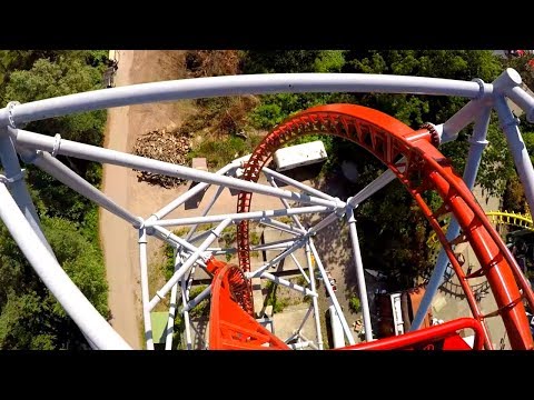 Sky Scream Front Row On Ride POV - Holiday Park