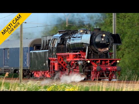 We love to burn coal: Almost 200 km cab ride: German BR 23 Nostalgie Express to Rotterdam SSN 7/5/22