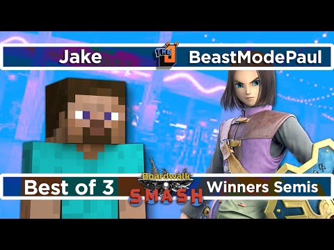 Jake (Steve) vs BeastModePaul (Hero) Boardwalk Smash #28 Winners Semis - SSBU