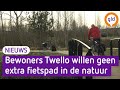 Buurtbewoners willen geen fietspad langs riviertje de Fliert
