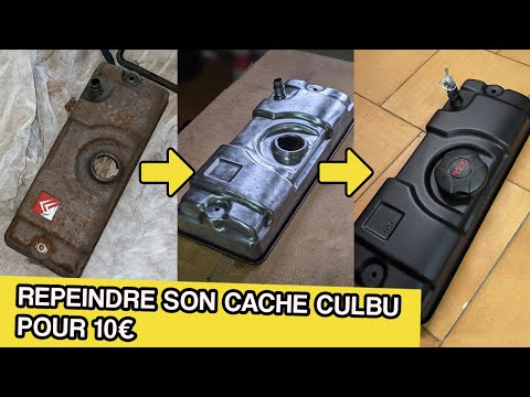 REPEINDRE SON CACHE CULBUTEUR POUR MOINS DE 10€ | Le tuto avec un moteur TU !