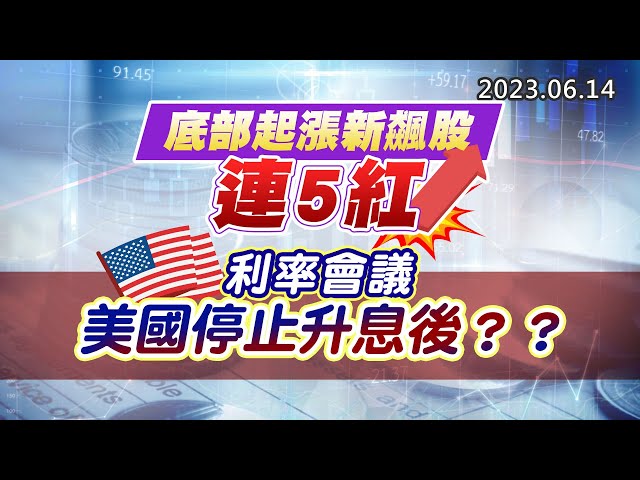 20230614《股市最錢線》#高閔漳 “底部起漲新飆股，連5紅””利率會議，美國停止升息後？？”