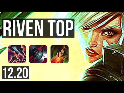 RIVEN vs AATROX (TOP) | 2.0M mastery, 6 solo kills, Legendary | KR Master | 12.20