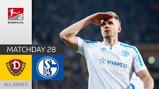 Terodde Brace to Send S04 in 3rd Place | Dresden - Schalke 1-2 | Highlights | MD 28 –  Bundesliga 2