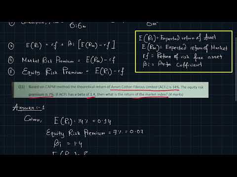 CAPM - Capital Asset Pricing Model - Finance - Math
