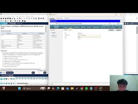 13.3.12 Packet Tracer - Configure a WPA2 Enterprise WLAN on the WLC