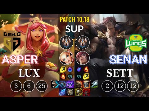 GEN Asper Lux vs JAG Senan Sett Sup - KR Patch 10.18
