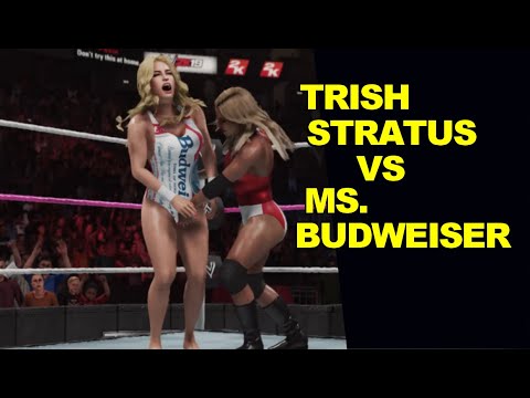 WWE 2K19 Trish Stratus vs Ms. Budweiser - Submission Knockout Match