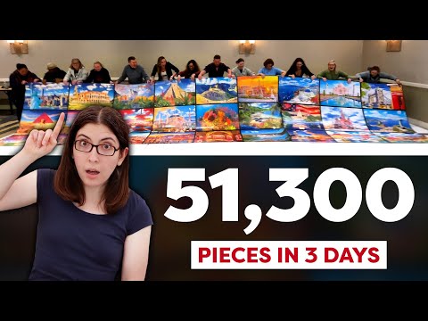 We‘re the fastest puzzlers in the country. And we tried the biggest puzzle in the world.