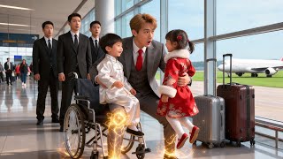 Millonario en silla de ruedas choca con gemelos perdidos en el aeropuerto ¡y milagrosamente camina!