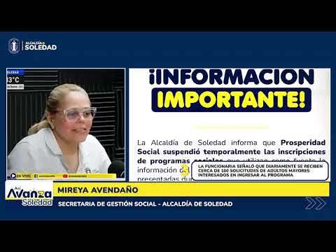 Así Avanza Soledad, el Resumen Informativo de la Alcaldia de Soledad, agosto 26 de 2026
