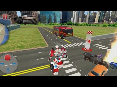 Ambulance robot city rescue simulator | Android games | #4 Gameplay