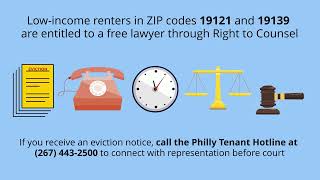 Good news for tenants! Right to Counsel has started in Philadelphia