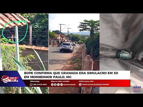 BOPE confirma que Granada era simulacro em 3D em Monsenhor Paulo, MG