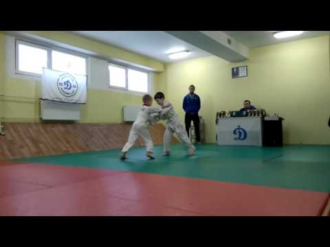Дзюдо турнир DINAMO-LAT / 20.02.2016 / 1ая схватка / Артём Перцов