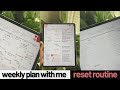 WEEKLY PLAN WITH ME AND RESET ROUTINE | resetting my digital planner after the weekend! 💫📱🖊️