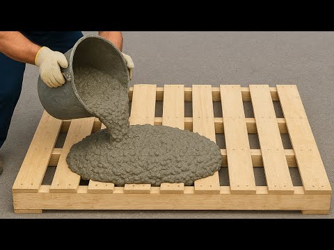 Amazing Creations from Cement and Wooden Pallets - DIY Outdoor Kitchen Table