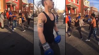 30 Deep Grimeyy Boxing In His Hood [Before The Fame] HANDS OR NAW?????