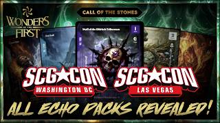 All SCGCON Echo Packs Spoiled! 🔸 New WONDERS OF THE FIRST Serialized Promos at SCGCON DC and Beyond!