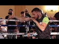 VASYL LOMACHENKO SHOWS INCREDIBLE SPEED AND FOOTWORK AHEAD OF FIGHT VS ANTHONY CROLLA