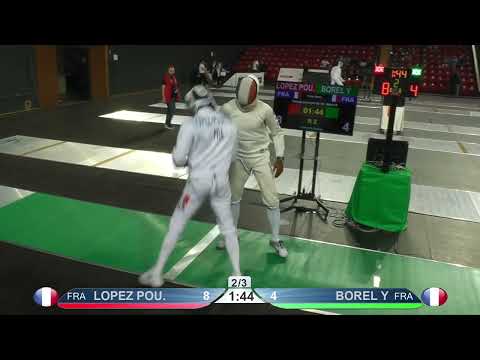 2022 104 T16 05 M E Individual Tbilisi GEO WC GREEN BOREL FRA vs LOPEZ POURTIER FRA