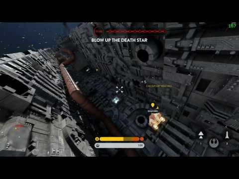Death Star Trench Run: A-Wing Style