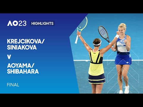 Krejcikova/Siniakova v Aoyama/Shibahara Highlights | Australian Open 2023 Final