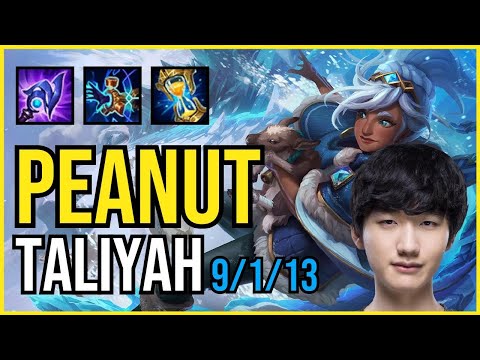 PEANUT - TALIYAH vs. NIDALEE Jungle | KR GRANDMASTER | PATCH 10.25