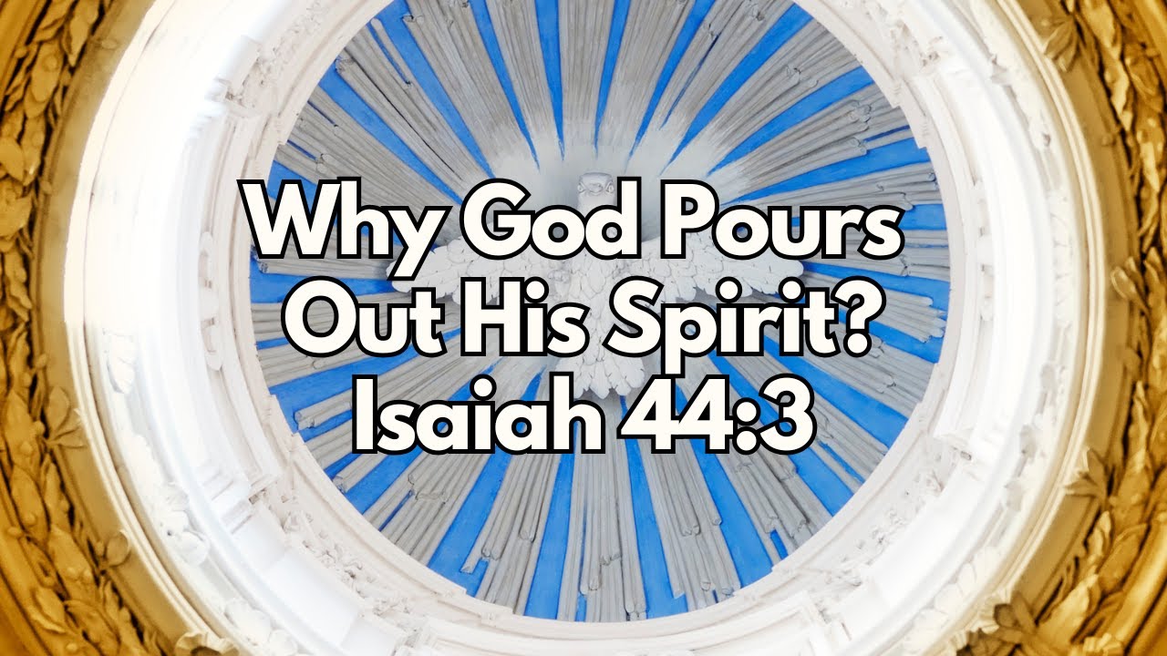 Why God Pours Out His Spirit? - Isaiah 44:3 - Daily Devotion - Daily Bible Verse