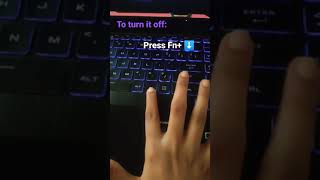 How To turn on your backlit keyboard on asus tuf gaming.