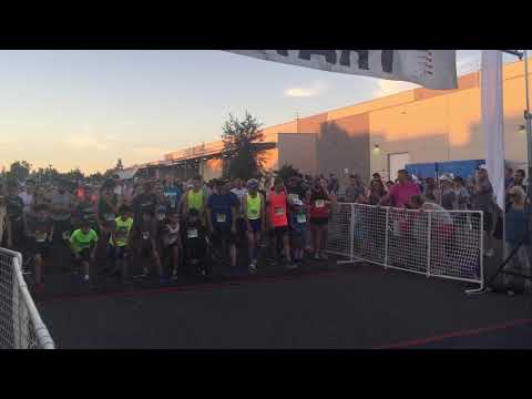 2018 Davis Moonlight Run- 5K and 10K start