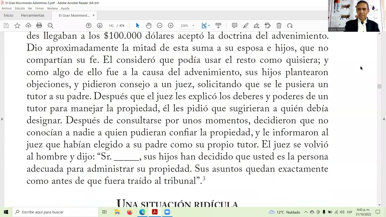 CAIDA DE BABILONIA Y CHASCO 22 DE OCTUBRE 1844