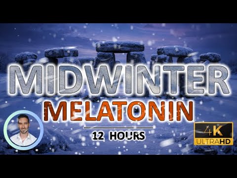 Midwinter Melatonin | Deep Winter Sleep Sound for Encouraging Melatonin & Relaxation | Black Screen