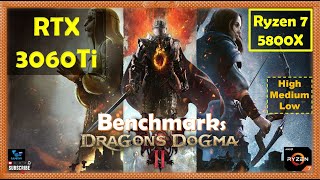 Dragons Dogma 2 RTX 3060Ti - 1440p - All Settings - Performance Benchmarks