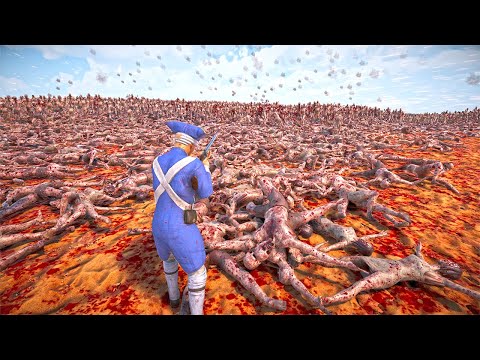 100.0000 FRENCH SOLDIER VS 100.0000 ZOMBIE | ULTIMATE EPIC BATTLE SIMULATOR 2