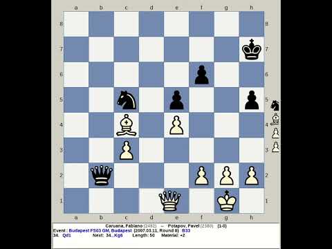 Caruana, Fabiano vs Potapov, Pavel | Budapest FS03 GM Chess 2007, Hungary