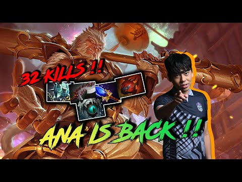 ANA IS BACK !! [Monkey King] Dota 2 Hero Abuse 32 KILLS FOUNTAIN FARMING !! | Dota 2 College